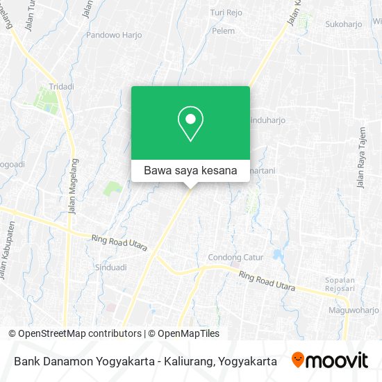 Peta Bank Danamon Yogyakarta - Kaliurang