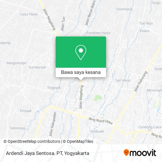 Peta Ardendi Jaya Sentosa. PT