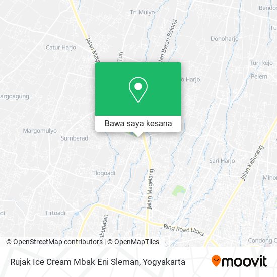 Peta Rujak Ice Cream Mbak Eni Sleman