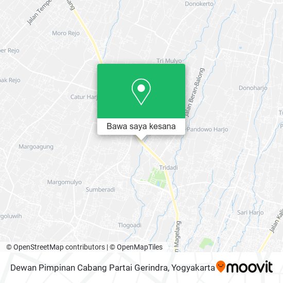 Peta Dewan Pimpinan Cabang Partai Gerindra