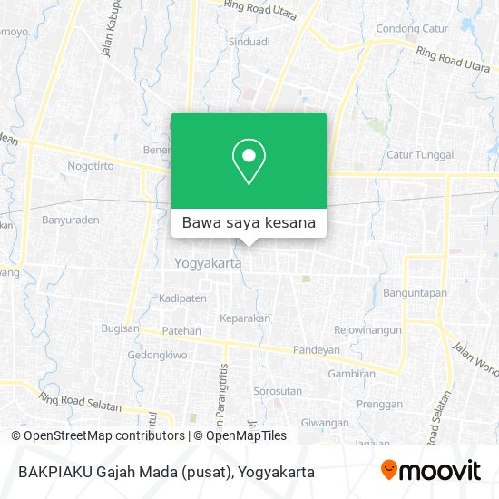 Peta BAKPIAKU Gajah Mada (pusat)