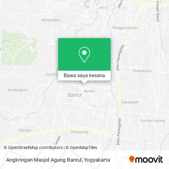 Peta Angkringan Masjid Agung Bantul