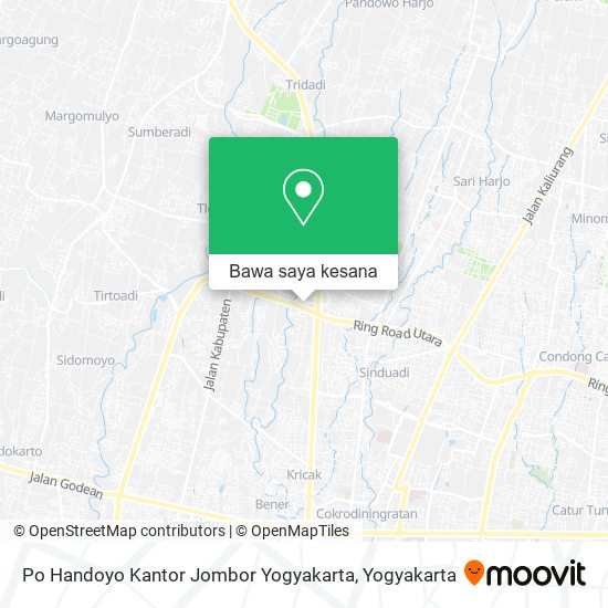 Peta Po Handoyo Kantor Jombor Yogyakarta