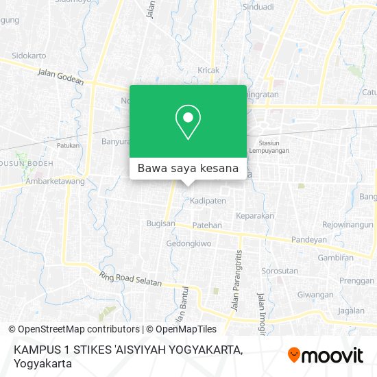 Peta KAMPUS 1 STIKES 'AISYIYAH YOGYAKARTA