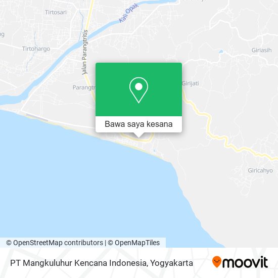 Peta PT Mangkuluhur Kencana Indonesia