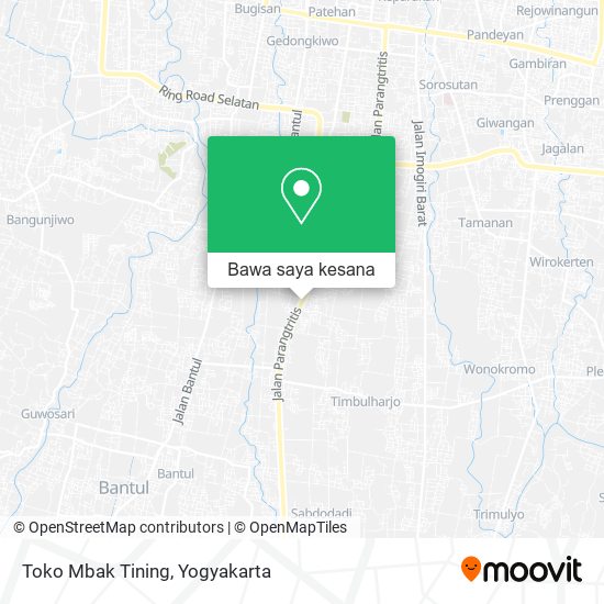 Peta Toko Mbak Tining