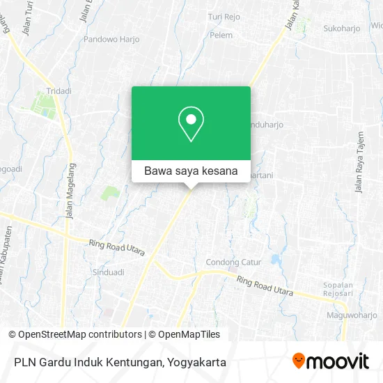 Peta PLN Gardu Induk Kentungan