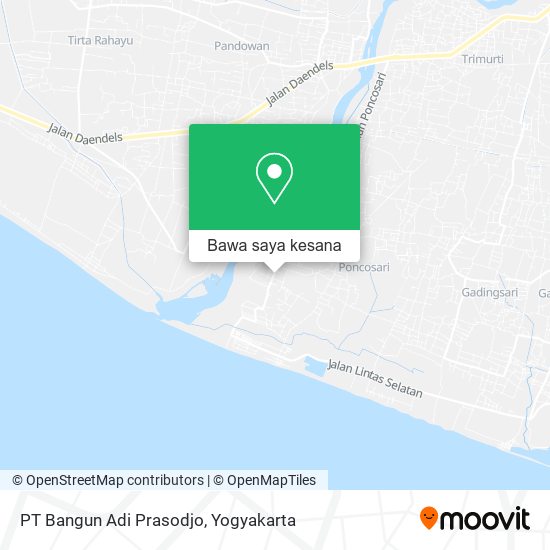 Peta PT Bangun Adi Prasodjo