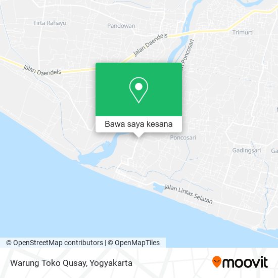 Peta Warung Toko Qusay