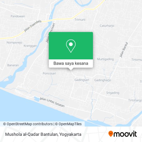 Peta Mushola al-Qadar Bantulan