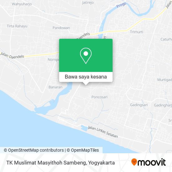 Peta TK Muslimat Masyithoh Sambeng