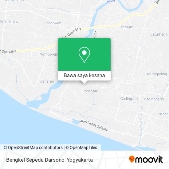 Peta Bengkel Sepeda Darsono