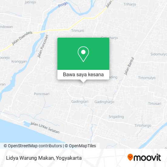 Peta Lidya Warung Makan