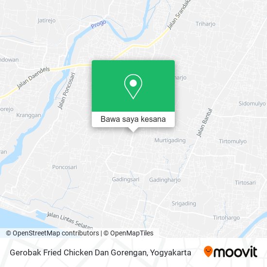 Peta Gerobak Fried Chicken Dan Gorengan