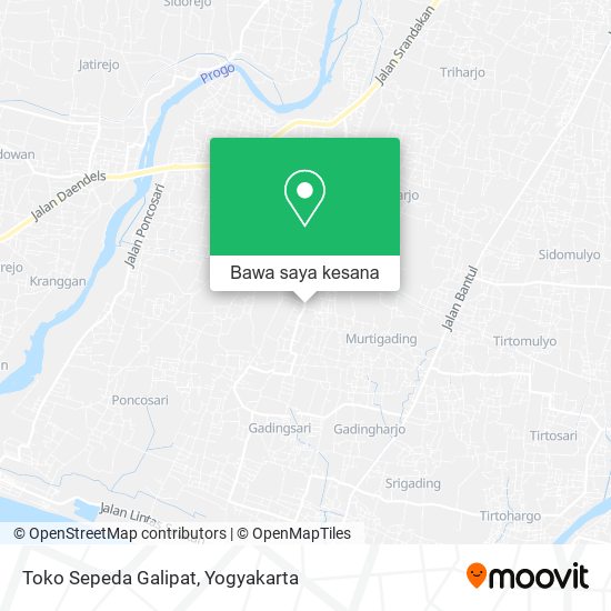 Peta Toko Sepeda Galipat