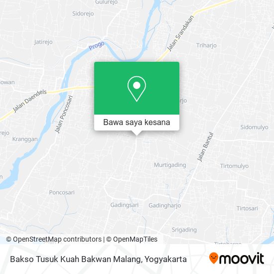 Peta Bakso Tusuk Kuah Bakwan Malang