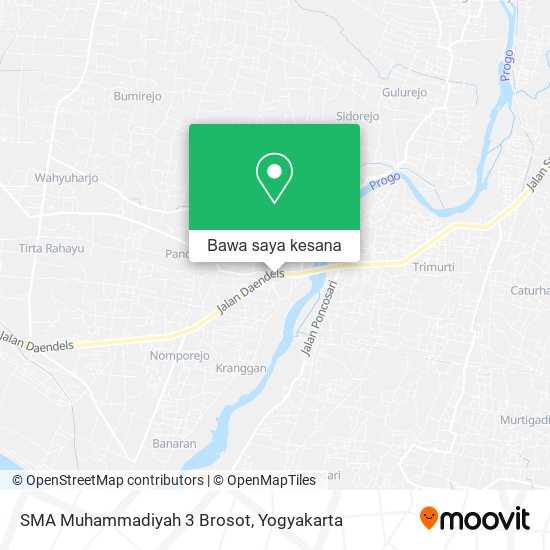 Peta SMA Muhammadiyah 3 Brosot