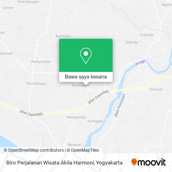 Peta Biro Perjalanan Wisata Akila Harmoni