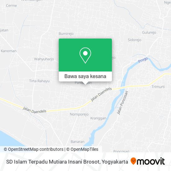 Peta SD Islam Terpadu Mutiara Insani Brosot