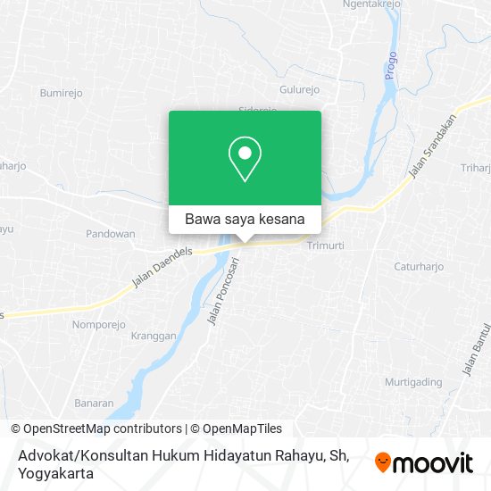 Peta Advokat / Konsultan Hukum Hidayatun Rahayu, Sh