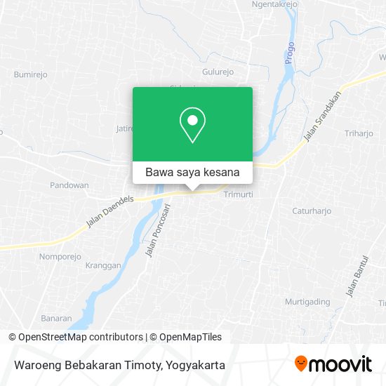 Peta Waroeng Bebakaran Timoty