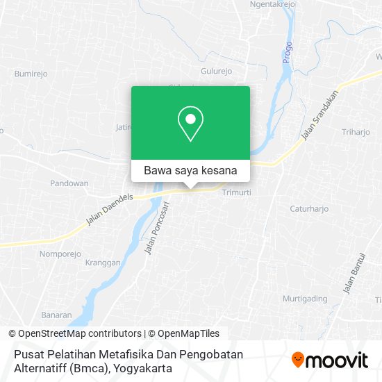 Peta Pusat Pelatihan Metafisika Dan Pengobatan Alternatiff (Bmca)