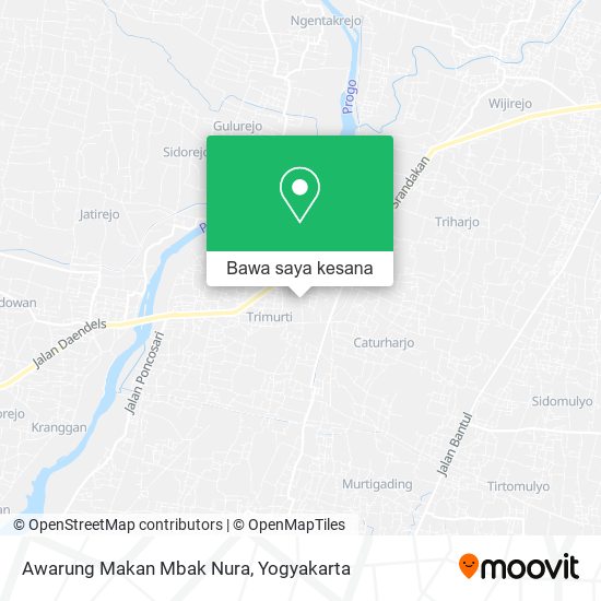 Peta Awarung Makan Mbak Nura