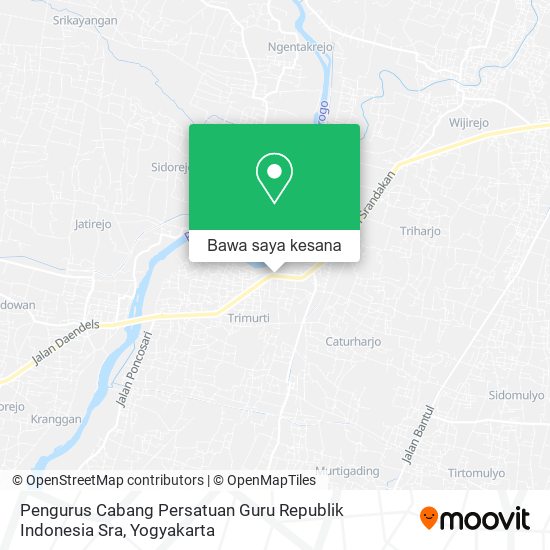 Peta Pengurus Cabang Persatuan Guru Republik Indonesia Sra