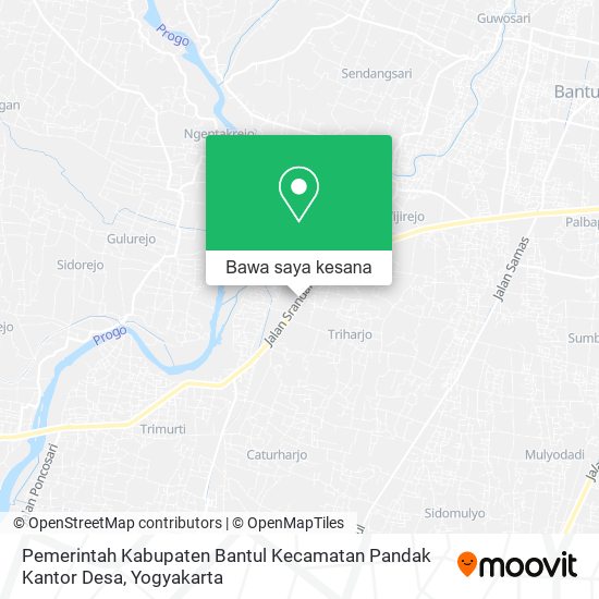 Peta Pemerintah Kabupaten Bantul Kecamatan Pandak Kantor Desa