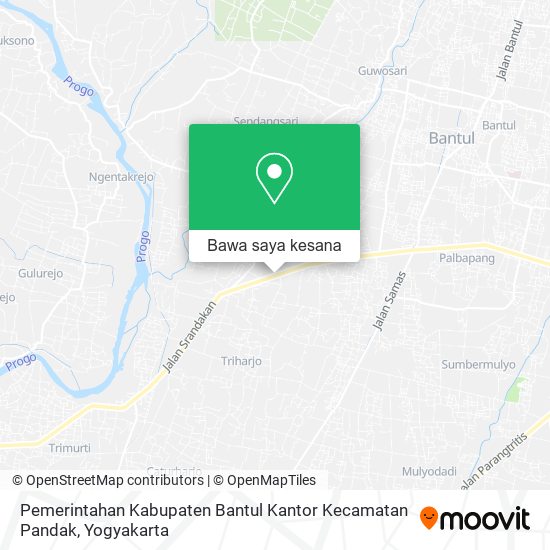 Peta Pemerintahan Kabupaten Bantul Kantor Kecamatan Pandak