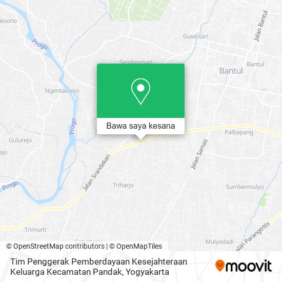 Peta Tim Penggerak Pemberdayaan Kesejahteraan Keluarga Kecamatan Pandak