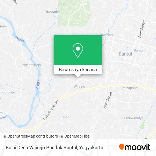 Peta Balai Desa Wijirejo Pandak Bantul