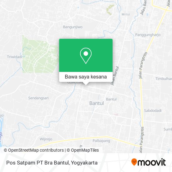 Peta Pos Satpam PT Bra Bantul