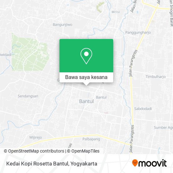 Peta Kedai Kopi Rosetta Bantul