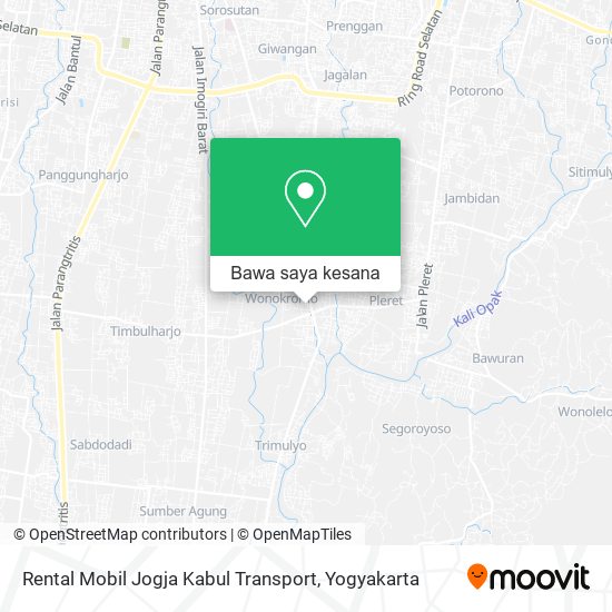 Peta Rental Mobil Jogja Kabul Transport