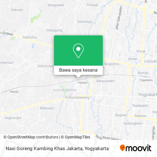 Peta Nasi Goreng Kambing Khas Jakarta