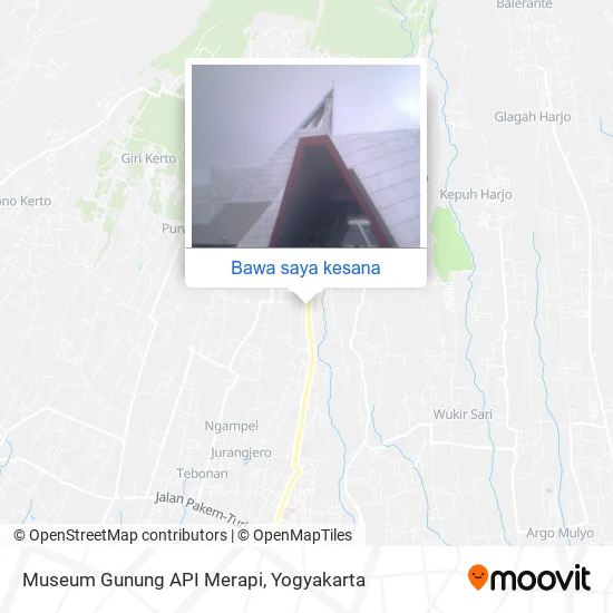 Peta Museum Gunung API Merapi