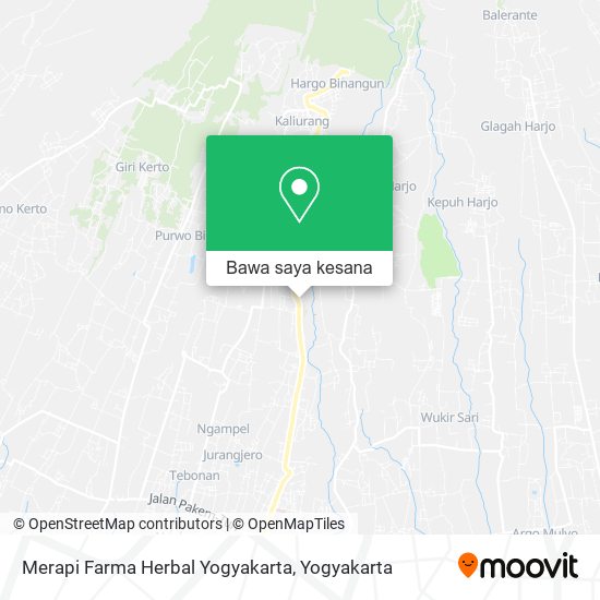 Peta Merapi Farma Herbal Yogyakarta