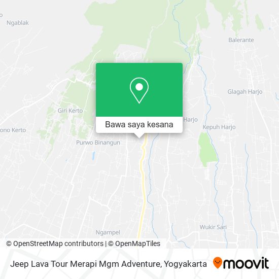 Peta Jeep Lava Tour Merapi Mgm Adventure
