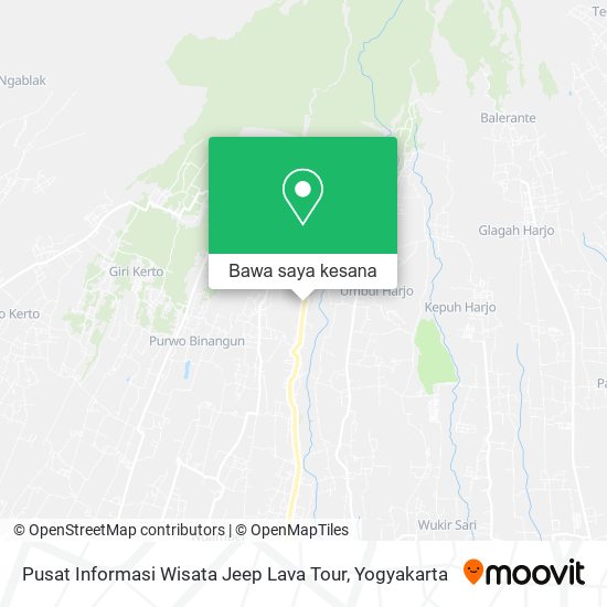 Peta Pusat Informasi Wisata Jeep Lava Tour