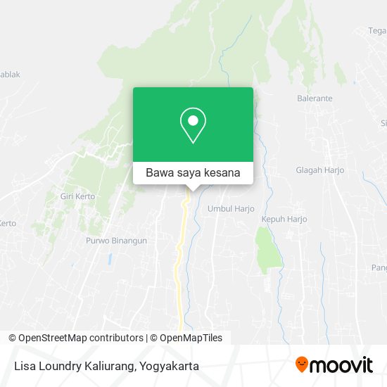 Peta Lisa Loundry Kaliurang