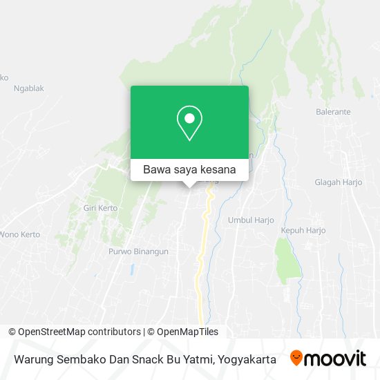 Peta Warung Sembako Dan Snack Bu Yatmi