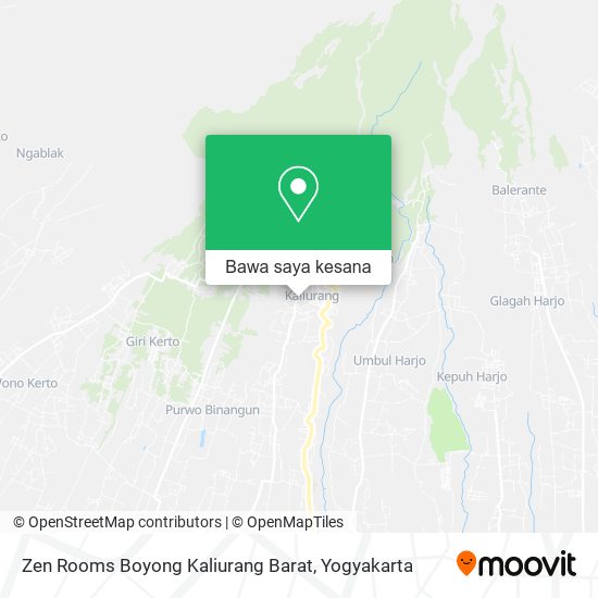 Peta Zen Rooms Boyong Kaliurang Barat