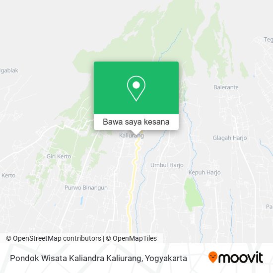 Peta Pondok Wisata Kaliandra Kaliurang