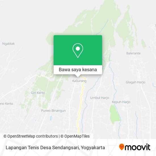 Peta Lapangan Tenis Desa Sendangsari