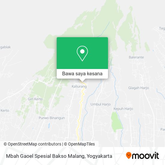 Peta Mbah Gaoel Spesial Bakso Malang
