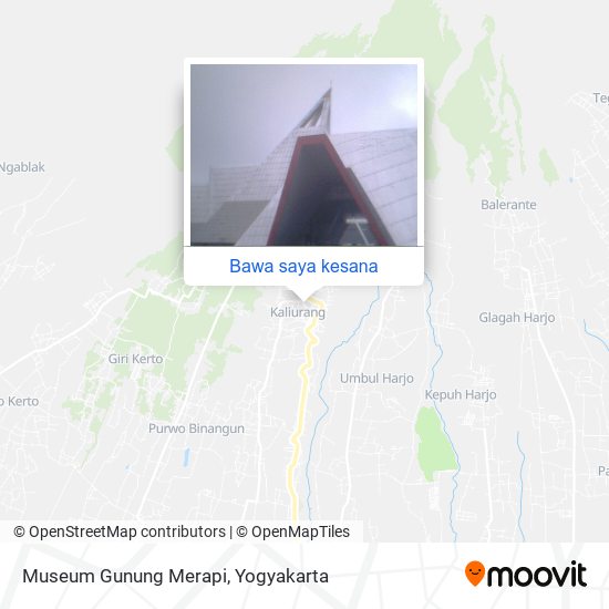 Peta Museum Gunung Merapi