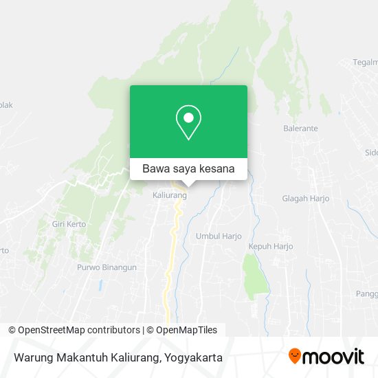 Peta Warung Makantuh Kaliurang