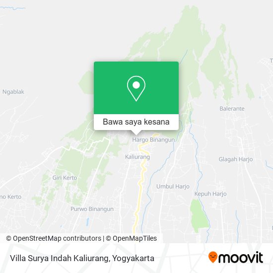 Peta Villa Surya Indah Kaliurang