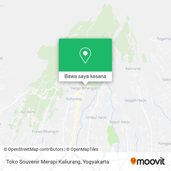 Peta Toko Souvenir Merapi Kaliurang